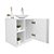 Conjunto Gabinete para banheiro Branco com Cuba Harpia - Imagem 6