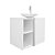 Conjunto Gabinete para banheiro Branco com Cuba Harpia - Imagem 7