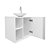 Conjunto Gabinete para banheiro Branco com Cuba Harpia - Imagem 8