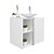 Conjunto Gabinete para banheiro Branco com Cuba Harpia - Imagem 5