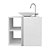 Conjunto Gabinete para banheiro Branco com Cuba Harpia - Imagem 2