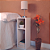 Conjunto Mesa De Cabeceira Pequena 20x20x60cm Branco Quarto Sala - Imagem 1