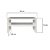 Base Suporte para Monitor Apoio de Mesa Madeira Branco - Imagem 3
