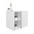 Conjunto Gabinete para Banheiro Branco 55cm sem Cuba Harpia - Imagem 5