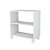 Mesinha Lateral de Apoio Branca Sala Quarto 50 x 47 x 25cm com rodinhas - Imagem 4