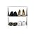 Sapateira para 4 pares de Sapatos Valencia Branca com rodinhas - Imagem 2