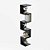 Prateleira de Canto Lyra 5 Nichos Decorativos Preto para Sala Quarto Livros - Imagem 1