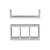 Kit 2 Peças Nicho Prateleira para Banheiro Branco 40 x 12cm - Imagem 5