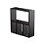 Nicho Decorativo Organizador para Banheiro Preto 40cm Nancy - Imagem 3