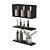 Nichos Prateleiras Decorativas Provença 40cm Preto para Banheiro - Imagem 1
