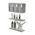 Kit Nichos Prateleiras Provença Para Banheiro Decorativo Branco - Imagem 1