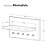 Porta chaves Minimalista Organizador Decoração Branco e Nogal - Imagem 4