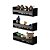 Kit 3 Prateleiras Porta Brinquedos Preta 50 x 12cm Suporte Invisivel - Imagem 2