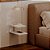Mesa de Cabeceira Oslo Branca Cama Quarto Sala 23x15cm - Imagem 1