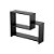 Rack Nicho Aparador Girona Preto para TV Sala Quarto Escritorio - Imagem 3