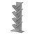 Estante Vertical Zig Zag Organizador Livros e Sapatos Branco - Imagem 3