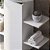 Coluna Multiuso para Banheiro com Nichos Decorativos Branco - Imagem 5