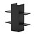 Coluna Multiuso para Banheiro com Nichos Decorativos Preto - Imagem 7