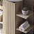 Coluna Multiuso para Banheiro com Nichos Decorativos Carvalho - Imagem 5
