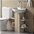 Coluna Multiuso para Banheiro com Nichos Decorativos Carvalho - Imagem 1