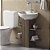Coluna Multiuso para Banheiro com Nichos Decorativos Nogal - Imagem 1