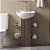 Coluna Multiuso para Banheiro com Nichos Decorativos Nogal - Imagem 4