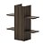 Coluna Multiuso para Banheiro com Nichos Decorativos Nogal - Imagem 7