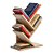 Livreiro de Mesa Vértice Organizador de Livros Revistas Nicho Carvalho - Imagem 7