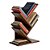 Livreiro de Mesa Vértice Organizador de Livros Revistas Nicho Nogal - Imagem 7