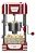 Pipoqueira Elétrica Luxor Popcorn Retrô Vermelho 310w 220v 127v - Imagem 1
