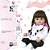 Boneca Reborn Realista Pandinha Enxoval Completo 30 Frases - Imagem 4