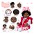 Bebe Reborn Realista Girafinha Menina Negra Enxoval Completo - Imagem 3