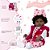 Bebe Reborn Realista Girafinha Menina Negra Enxoval Completo - Imagem 4