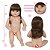 Boneca Reborn Realista Cabelo Castanho Linda Enxoval - Imagem 6