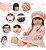 Bebe Reborn Menina Linda Cabelo Longo Enxoval 24 Itens - Imagem 3