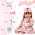 Boneca Tipo Reborn Realista Menina Loira Linda Kit 13 Itens - Imagem 4