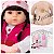 Boneca Reborn Realista Girafinha Morena Itens Fala 30 Frases - Imagem 1