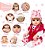 Boneca Reborn Realista Girafinha Loira Fala 30 Frases Itens - Imagem 3
