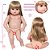 Boneca Bebê Reborn Loira Conjunto Renda Vermelho Completa - Imagem 6