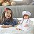 Boneca Bebê Reborn  Loira Com Lindo Conjunto Renda Branco - Imagem 5