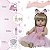 Bebê Reborn Boneca Menina Loira Linda Bailarina Com Itens - Imagem 4