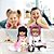 2 Boneca Reborn Realista Menina Pandinha Coelhinha 27 Itens - Imagem 5