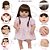 Boneca Bebê Reborn Realista Fofa 20 Itens Bolsa Maternidade - Imagem 6