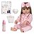 Boneca Bebê Reborn Realista 52cm Loira Silicone Vários Itens - Imagem 1