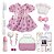 Boneca Bebê Reborn Real Loira Fofa Itens Bolsa Maternidade - Imagem 3