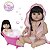 Boneca Bebe Reborn Silicone Realista Morena Roupão 20 Itens - Imagem 6