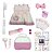 Boneca Bebe Reborn Loira Corpo De Silicone Enxoval 20 Itens - Imagem 3