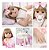 Boneca Bebe Reborn Loira Corpo De Silicone Enxoval 20 Itens - Imagem 1