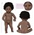 Boneca Reborn Negra Menina Realista Pode Banho + 13 Itens - Imagem 6