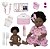 Boneca Bebê Reborn Realista Negra 20 Itens Bolsa Maternidade - Imagem 1